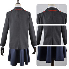 Adult Movie Roald Dahl’s Matilda the Musical Matilda Gray Uniform Dress Outfits Cosplay Costume Halloween Carnival Party Suit