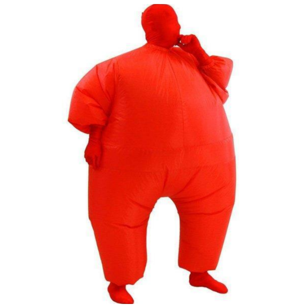 Red Inflatable Jumpsuit Outfits Cosplay Costume Halloween Carnval Suit