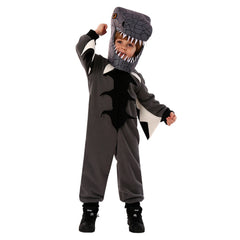 Kids Children Animals Black Dinosaur Funny Party Jumpsuit Outfits Cosplay Costume Halloween Carnival Suit