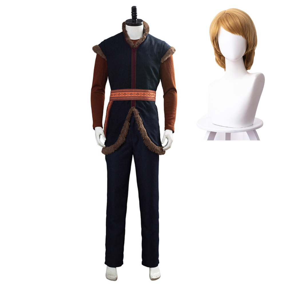 Movie Frozen 2 Kristoff Adult Outfit Cosplay Costume Halloween Carnival Suit