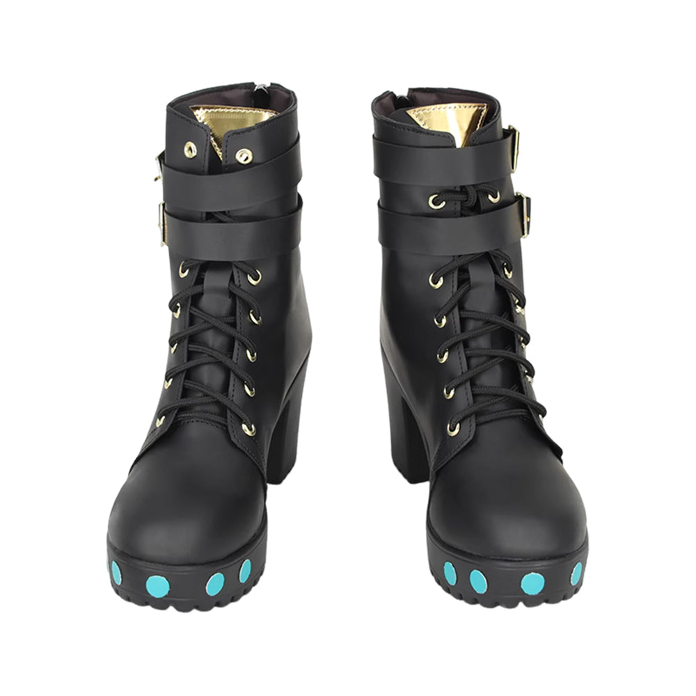 Game Zenless Zone Zero (2024) Nicole Demara Black Shoes Boots Cosplay Accessories Halloween Carnival Props