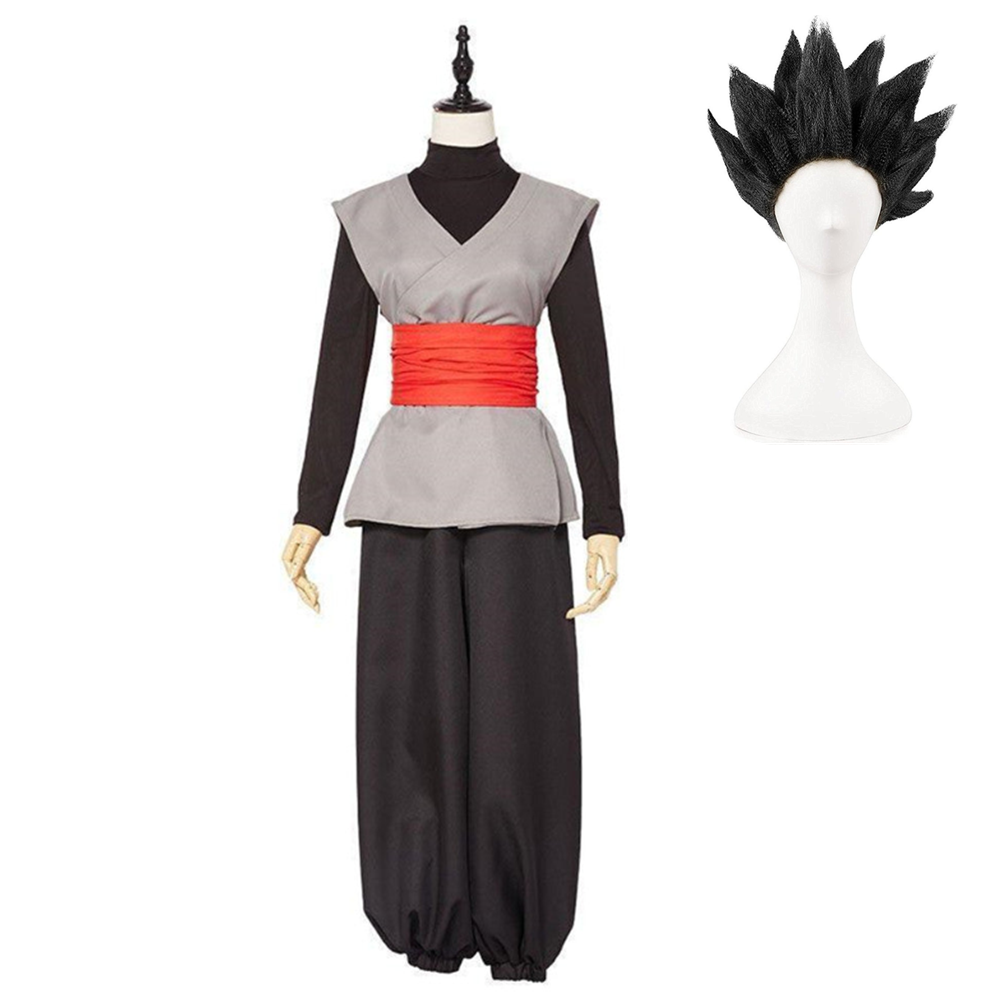 Anime Dragonball Super Son Goku Black Outfit Cosplay Costume Halloween Carnival