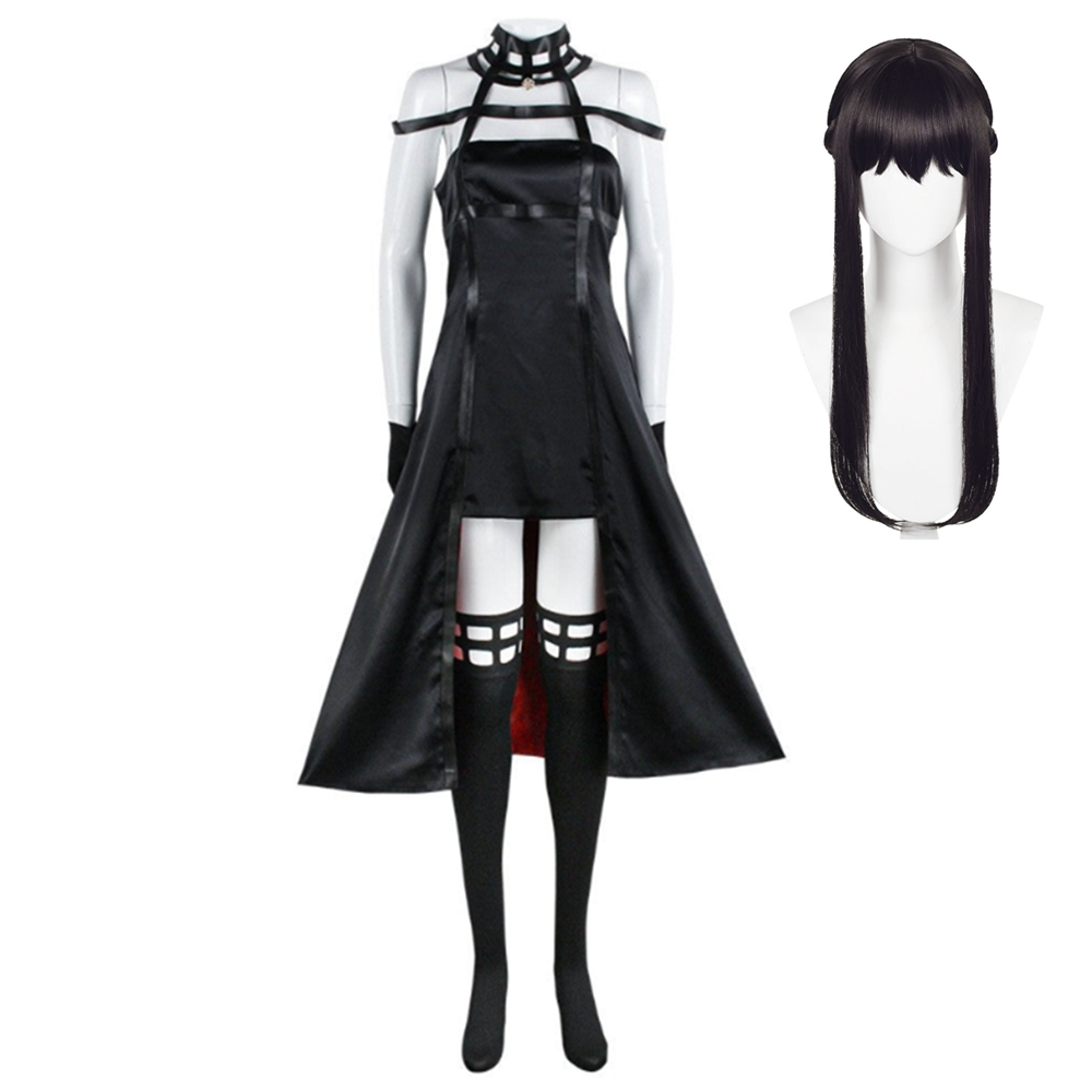 Anime Yor Briar Thorn Princess Black Dress Cosplay Costume Outfits Halloween Carnival Suit