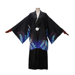 Ryunosuke Akutagawa Black Kimono Outfits Cosplay Costume Halloween Carnival Suit