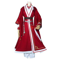 Anime Heaven Official's Blessing: Tian Guan Ci Fu Hua Cheng San Lang Red Outfits Cosplay Costume Suit