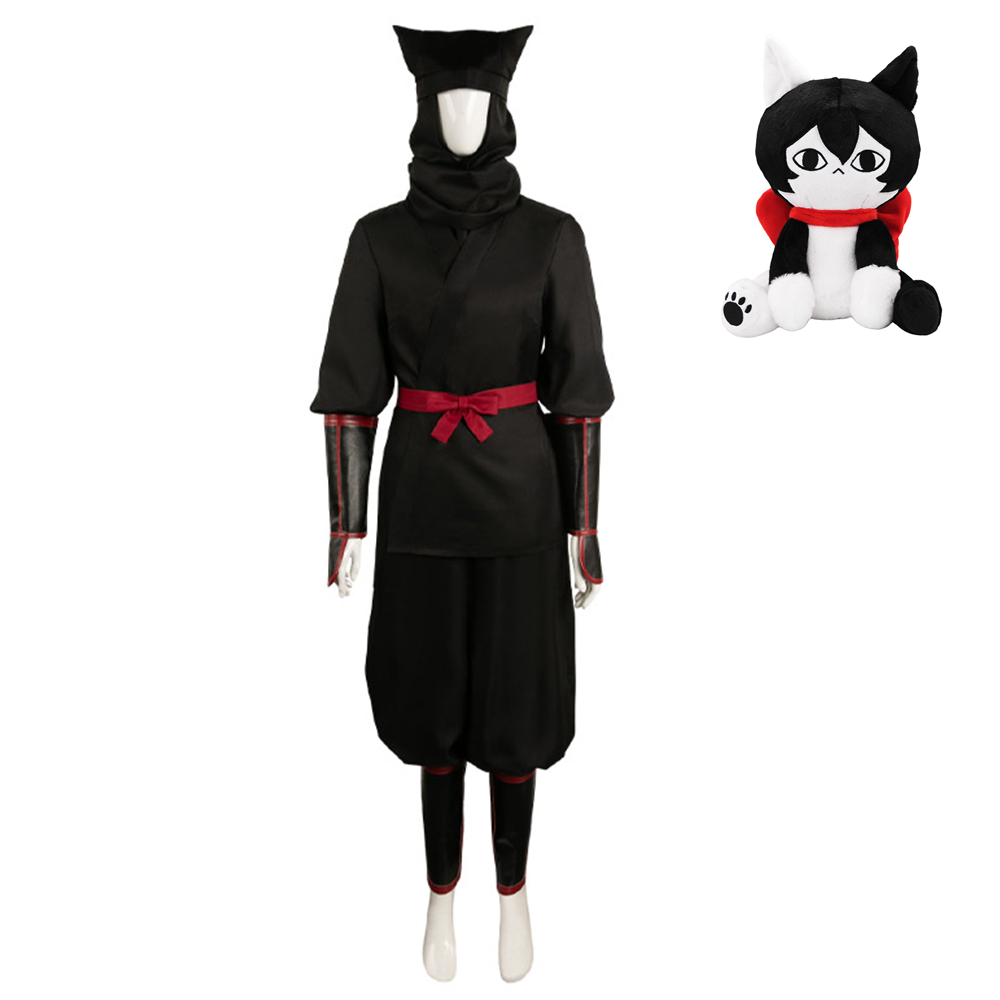 Anime Delicious In Dungeon Izutsumi Black Set Outfits Cosplay Costume Halloween Carnival Suit