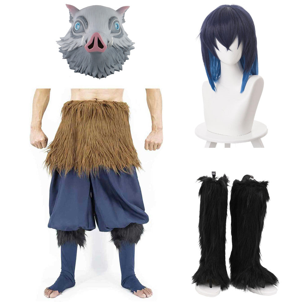 Adult Kids Hashibira Inosuke Cosplay Costume Outfits Halloween Carnival Suit
