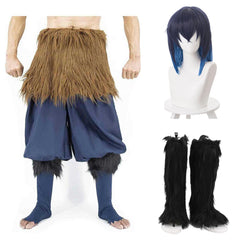 Adult Kids Hashibira Inosuke Cosplay Costume Outfits Halloween Carnival Suit