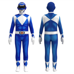 Adult Kids Mighty Morphin Power Rangers Zyuranger Super Sentai Jumpsuit Outfits Cosplay Costume