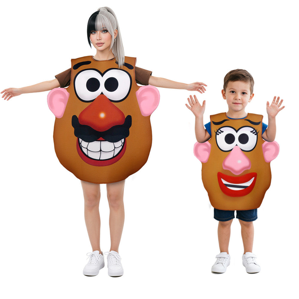 Adult Kids Toy Story (2026) Mr. And Mrs. Potato Head Funny Outfits Cosplay Costume