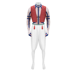 Akaza Hakuji Red Vest White Trousers Set Outfits Cosplay Costume Halloween Carnival Suit