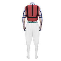 Akaza Hakuji Red Vest White Trousers Set Outfits Cosplay Costume Halloween Carnival Suit