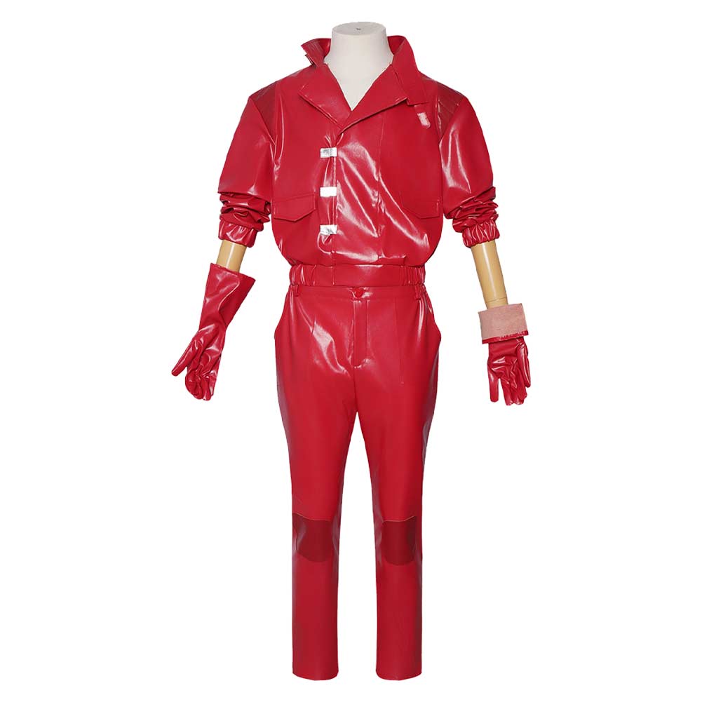 Akira Shotaro Kaneda Red Motorcycle Racing Jacket Set Outfits Cosplay Costume