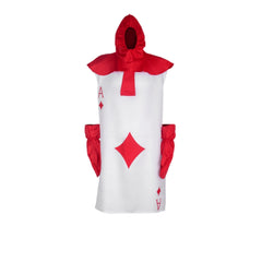 Alice In Wonderland Card Soldiers Red Black Funny Outfits Halloween Cosplay Costume