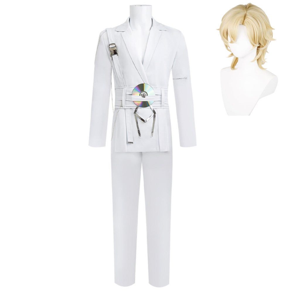 Alien Stage Luka Blink Gone White Suit Set Performance Outfits Cosplay Costume