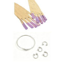 Alien Stage Luka R7 Rings Arm Cuff Purple Gloves Cosplay Accessories Props
