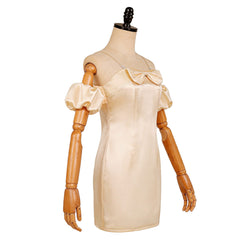Alien Stage Sua Champagne Bow Dress Set Stage Outfits Cosplay Costume