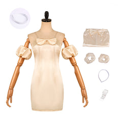 Alien Stage Sua Champagne Bow Dress Set Stage Outfits Cosplay Costume