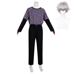 Alien Stage Till Cure Gray Set Stage Performance Outfits Cosplay Costume Halloween Carnival Suit