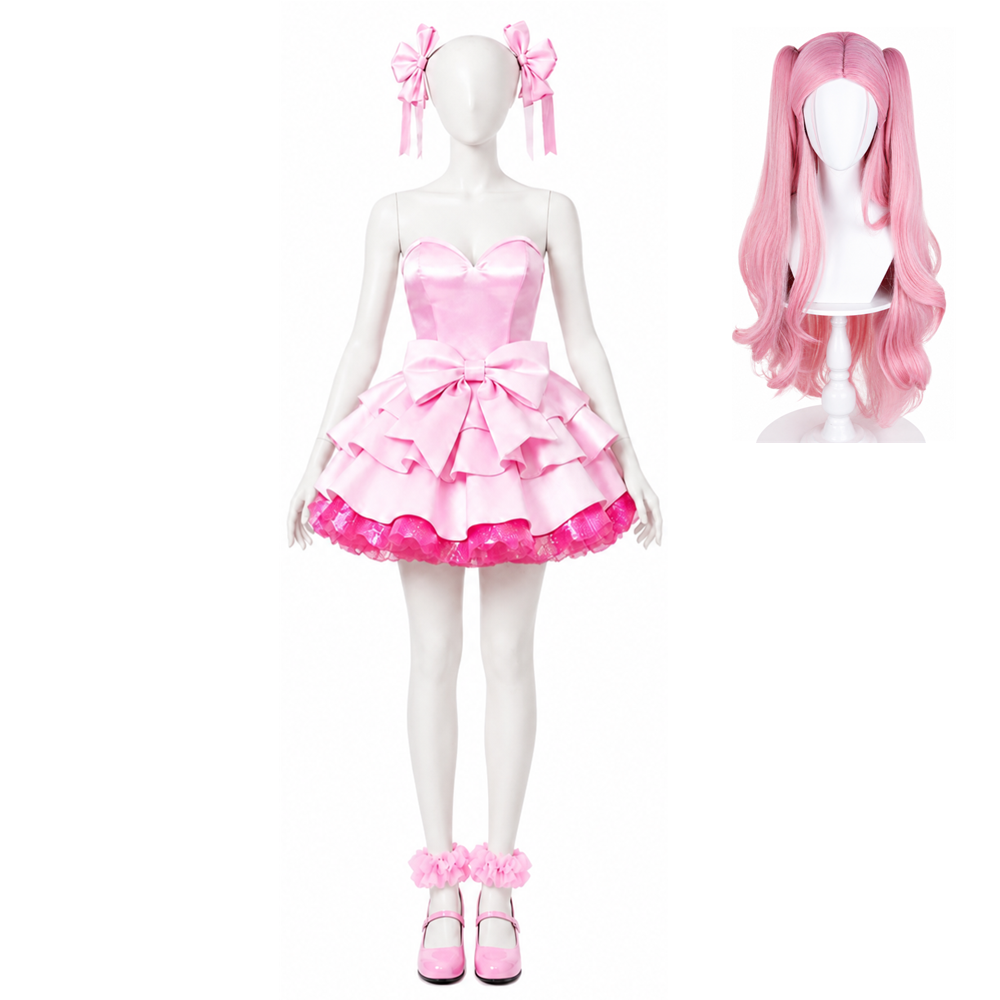 Alien Stage ZOMST Mizi Pink Dress Set Performance Outfits Cosplay Costume