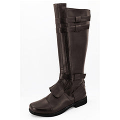 Anakin Skywalker Brown Boots Cosplay Shoes Halloween Props