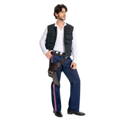 Anh A New Hope Han Solo Vest Shirt Pants Set Cosplay Costume Halloween Suit