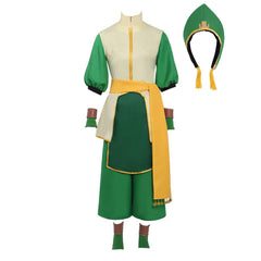 Avatar: The Last Airbender The Rift Toph Beifong Green Set Outfits Cosplay Costume