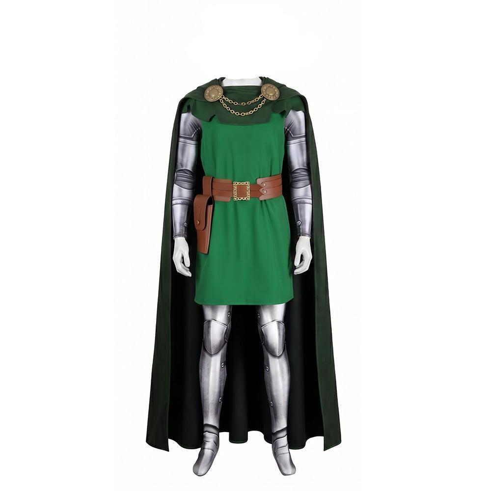 Avengers: Doomsday (2026) Doctor Doom Jumpsuit Dress Cloak Set Outfits Cosplay Costume