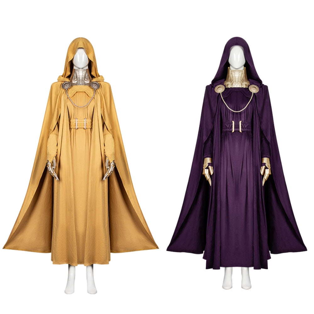 Avengers: Doomsday (2026) Latverian Witch Yellow Purple Set Outfits Halloween Cosplay Costume