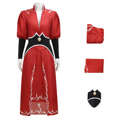 Avatar: The Last Airbender Live-action (2026) Azula Red Set Outfits Cosplay Costume