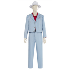 Die With A Smile Lady Gaga Bruno Mars Blue Stage Outfits Cosplay Costume Halloween Carnival Suit