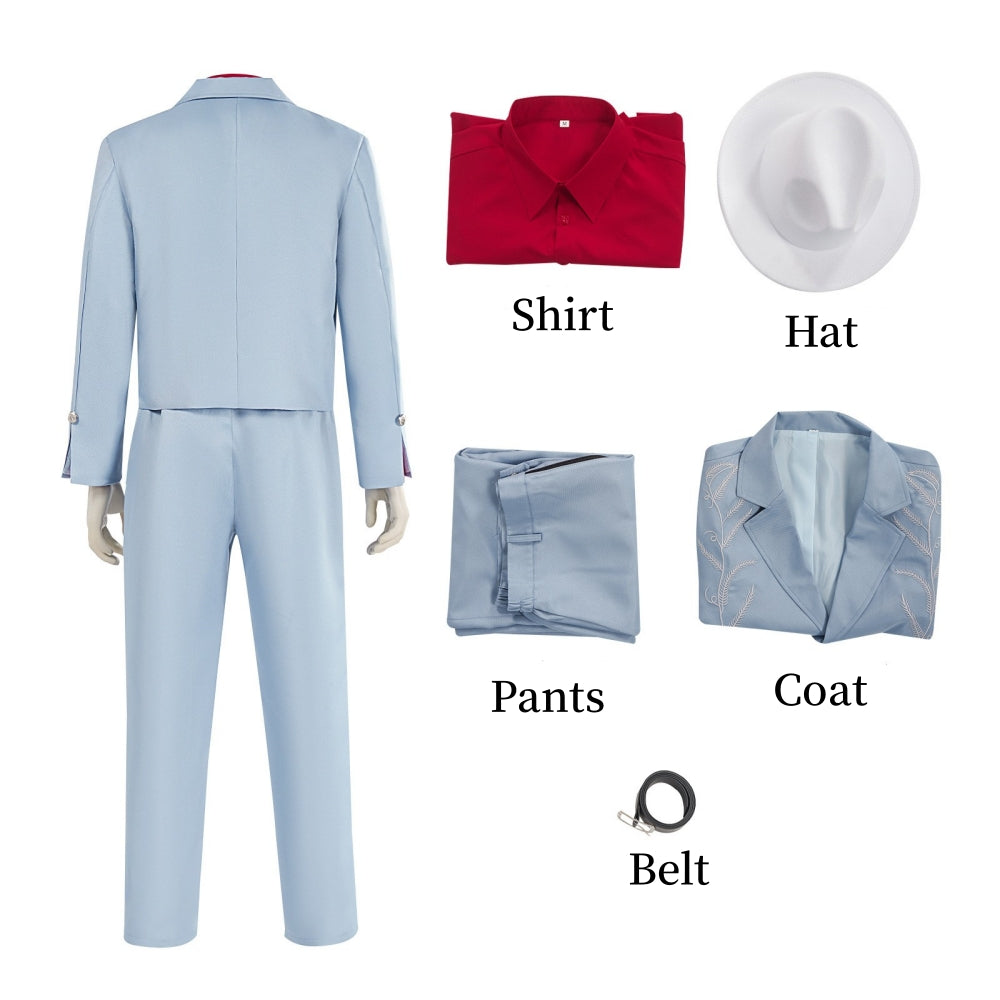 Die With A Smile Lady Gaga Bruno Mars Blue Stage Outfits Cosplay Costu – Coshduk Die With A Smile Lady Gaga Bruno Mars Blue Stage Outfits Cosplay Costu – Coshduk