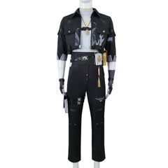 Wuthering Waves (2024) Male Rover Black Set Outfits Cosplay Costume Halloween Carnival Suit