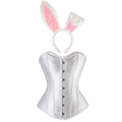 Off Campus (2026) Hannah Wells White Corset Bunny Outfits Cosplay Costume