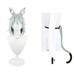 Chainsmoker Cat (2026) Yaniko Wig Ears Tail Cosplay Halloween Accessories Props