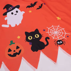 Cute Funny Halloween Pumpkin Orange Hooded Robe Cosplay Costume Carnival Suit