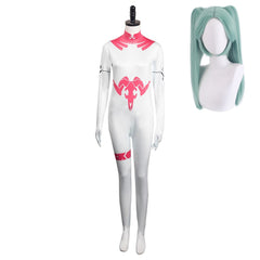 Cyberpunk: Edgerunners Rebecca White Pink Jumpsuit Outfits Cosplay Costume Halloween Carnival Suit