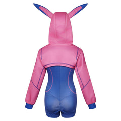 Cyberpunk Suit Rabbit Pink Blue Hoodie Jumpsuit Set Outfits Cosplay Costume
