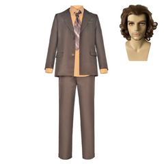 Movie Joker 2 Joker: Folie à Deux (2024) Arthur Fleck Brown Set Outfits Cosplay Costume Halloween Carnival Suit