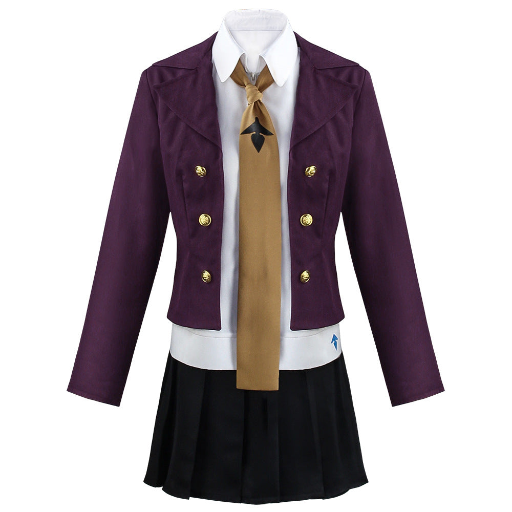 Danganronpa Kyoko Kirigiri Purple School Uniform Set Outfits Cosplay Costume