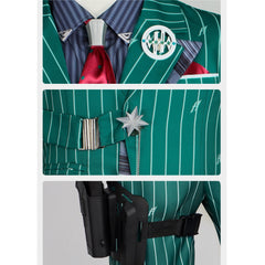 Delta Force Alonso Hudson Green Striped Suit Set Outfits Cosplay Costume