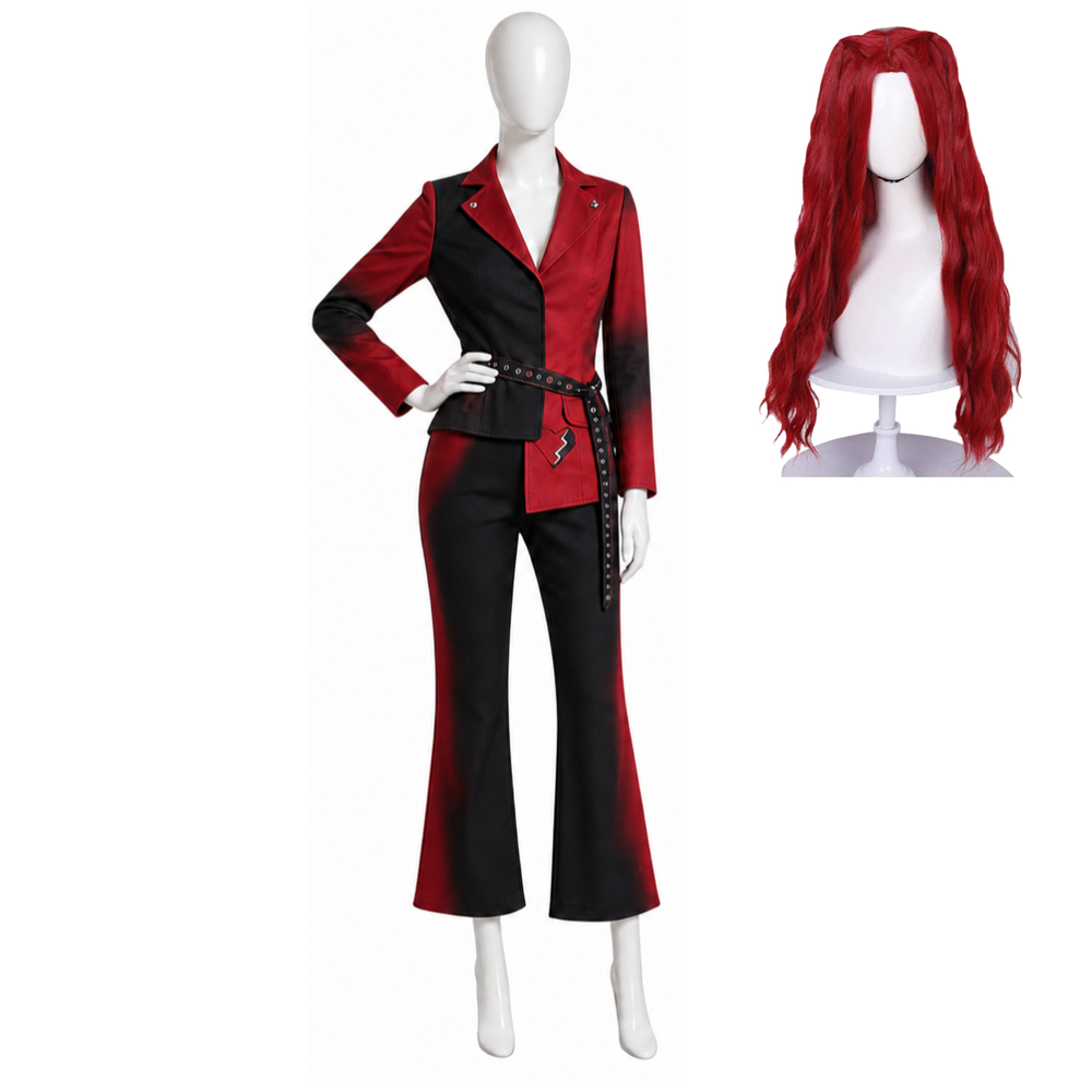 Descendants: Wicked Wonderland (2026) Red Black Red Set Outfits Cosplay Costume
