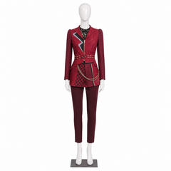 Descendants: Wicked Wonderland (2026) Red Checked Set Outfits Cosplay Costume