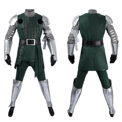 Doctor Doom Green Silver Deluxe Set Outfits Cosplay Costume Halloween Suit
