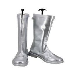 Doctor Doom Silver Boots Cosplay Shoes Halloween Carnival Accessories Props
