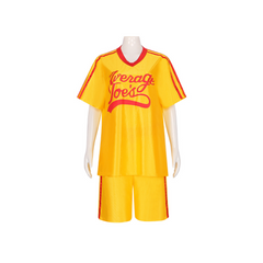 Dodgeball Average Joe's Yellow Jersey Men Women Uniform Outfits Cosplay Costume