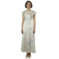 Downton Abbey: The Grand Finale (2025) Lady Mary Crawley White Floral Dress Outfits Cosplay Costume