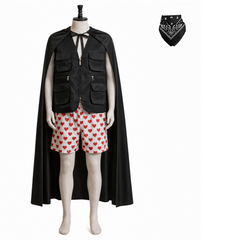 Dungeon Crawler Carl Carl Black Vest White Shorts Set Outfits Cosplay Costume
