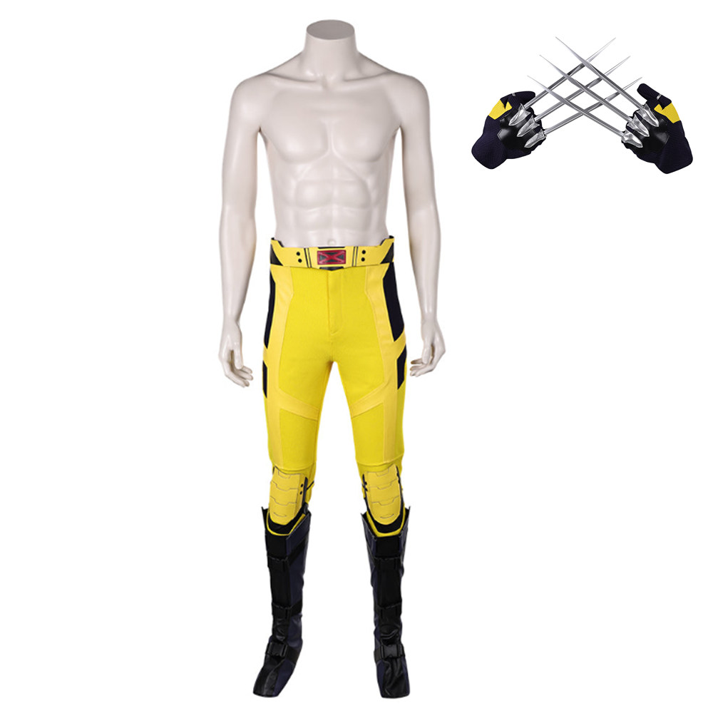 Movie Deadpool & Wolverine (2024) Wolverine Pants Outfits Cosplay Costume Halloween Carnival Suit