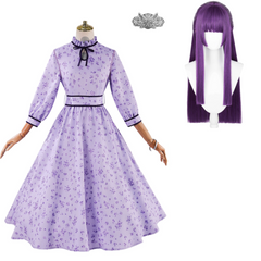Frieren: Beyond Journey's End (2026) Fern Date Purple Dress Cosplay Costume